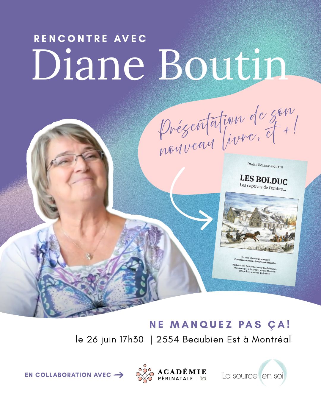 Conférence de Diane Boutin
